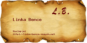 Linka Bence névjegykártya
