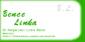 bence linka business card